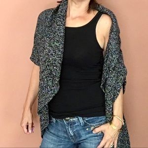 Vince Camuto Black and White Circle Cardigan